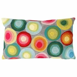 Outlet ✔️ Liora Manne Visions II Puddle Dot Pillow, Multi, 12"x20" 😍