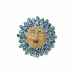 Best reviews of 😉 Fine Crafts & Imports Green Peacock Talavera Ceramic Sun Face 🧨