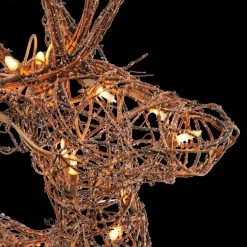Best deal ⌛ Alpine Corporation 35"H Outdoor Rattan Holiday Reindeer Lawn Decoration With White Halogen Lights 🎁 -Outdoor Decor Shop c0c1c3e2036192d8 6434 w800 h800 b0 p0