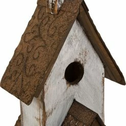 Best deal 🎉 Glitzhome 23.62" Oversized Rustic Wood White Birdhouse 🔔 -Outdoor Decor Shop c3a1d1610b5620a3 1109 w800 h800 b0 p0