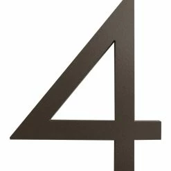 Coupon 😍 Moderndwellnumbers Modern Font House Number, Bronze, 8", Number 4, Modern Font 👍