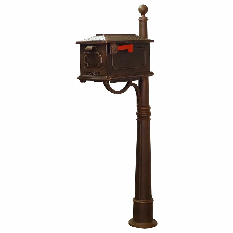 Brand new ✨ Special Lite Products Company Kingston Curbside Mailbox With Ashland Mailbox Post Unit, Copper ⭐ 1 Brand new ✨ Special Lite Products Company Kingston Curbside Mailbox With Ashland Mailbox Post Unit, Copper ⭐