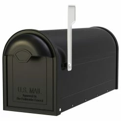 Cheap 🔔 Architectural Mailboxes 8830-10 Winston Post Mount Mailbox - Black 💯