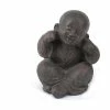 Top 10 🛒 Luxen Home LuxenHome Weathered Brown MgO Happy Buddha Monk Garden Statue ✔️