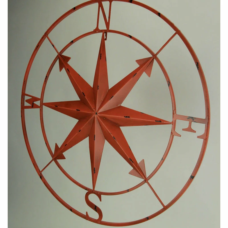Wholesale β Zeckos Distressed Metal Indoor Outdoor Compass Rose Large Wall Hanging Mounted 28 Inch π 2 Wholesale β Zeckos Distressed Metal Indoor Outdoor Compass Rose Large Wall Hanging Mounted 28 Inch π - Image 2