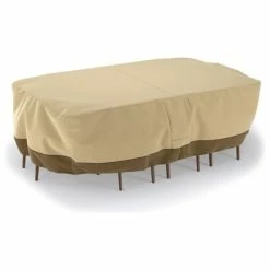 Coupon ✨ Dura Covers Fade Proof Rectangular Oval Heavy Duty Patio Table And Chair Set Cover XL 🧨