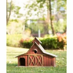 Discount 🔔 Glitzhome 20.67" Oversized Rustic Wood Barn Birdhouse 🌟 -Outdoor Decor Shop f4a163bc0b5620a4 1109 w800 h800 b0 p0