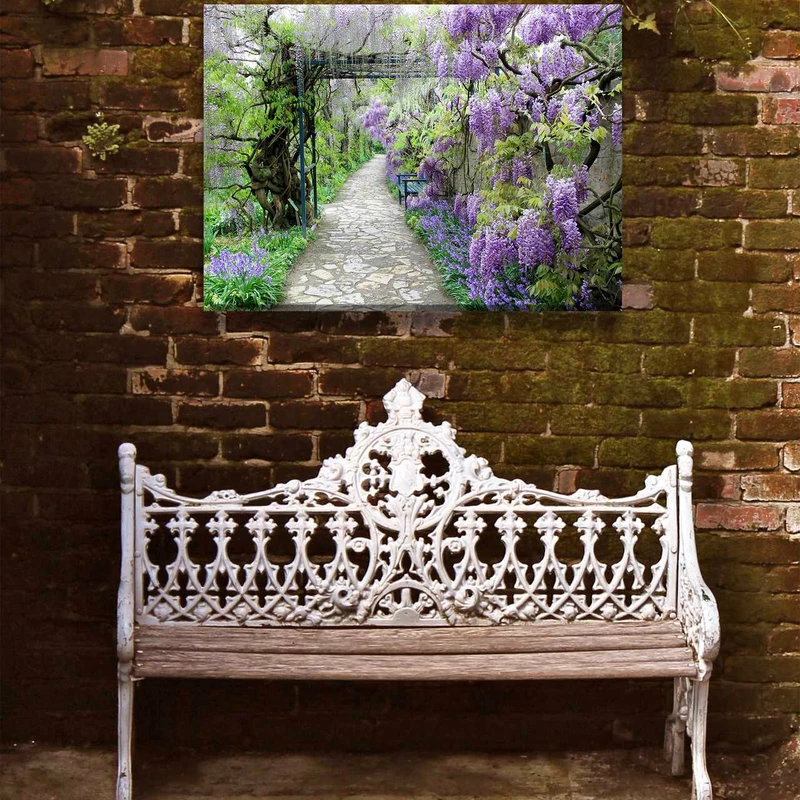 Best deal ⭐ WEST OF THE WIND Wisteria Path Outdoor Art, 40x30 ✔️ 2 Best deal ⭐ WEST OF THE WIND Wisteria Path Outdoor Art, 40x30 ✔️ - Image 2