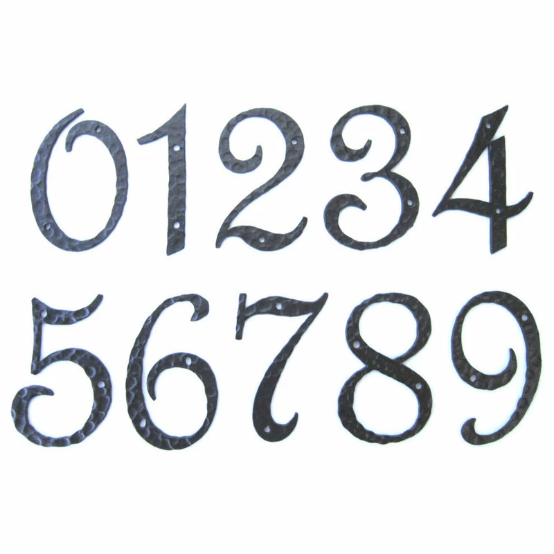 Flash Sale π₯ Bushere & Son Iron Studio Inc. Rustic Spanish Style π¨ Hammered Wrought Iron Address Number, Black, 4", 1 β€οΈ 1 Flash Sale π₯ Bushere & Son Iron Studio Inc. Rustic Spanish Style π¨ Hammered Wrought Iron Address Number, Black, 4", 1 β€οΈ