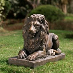 Coupon 🛒 Glitzhome 21.75"L MGO Lying Guardian Lion Statue ❤️ -Outdoor Decor Shop fe71de07004c6b63 3329 w800 h800 b0 p0