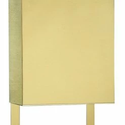 Promo 👍 QualArc Provincial Collection Brass Mailboxes, Vertical, Smooth Polished Brass 🎁