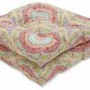 Deals 🎁 Pillow Perfect Inc Out/Indoor Delancey Wicker Seat Cushion, Set Of 2, Jubilee 💯