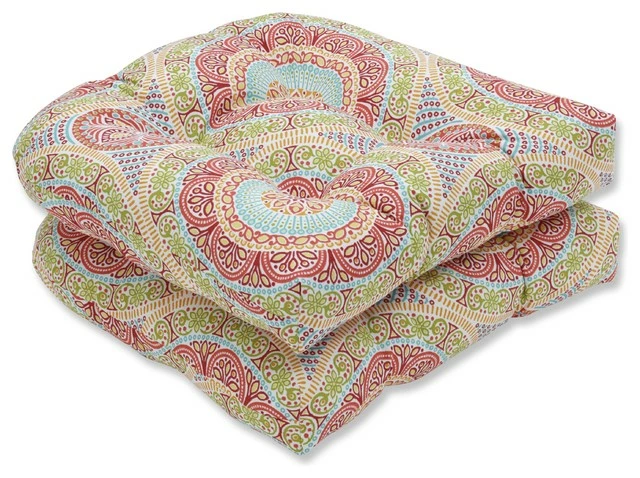 Deals π Pillow Perfect Inc Out/Indoor Delancey Wicker Seat Cushion, Set Of 2, Jubilee π― 1 Deals π Pillow Perfect Inc Out/Indoor Delancey Wicker Seat Cushion, Set Of 2, Jubilee π―