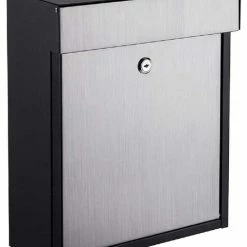 Best reviews of 🎁 QualArc Woodlake Locking Mailbox, Black, Stainless Steel, WF-P010 👏