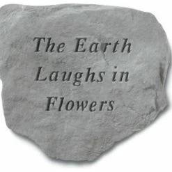 Outlet 😍 Kay Berry Inc "The Earth Laughs In Flowers" Garden Stone 🤩