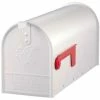 Deals 👍 Solar Group Gibraltar E1100W00 Elite Post Mount Rural Mailbox, Standard Size T1, White 👍