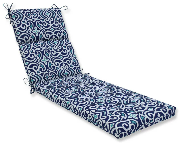 Discount π Pillow Perfect Inc Out/Indoor New Damask Chaise Lounge Cushion, Marine 𧨠1 Discount π Pillow Perfect Inc Out/Indoor New Damask Chaise Lounge Cushion, Marine π§¨