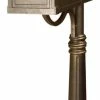 Buy 🎁 Special Lite Products Company Berkshire Curbside Mailbox With Ashland Mailbox Post Unit, Hand Rubbed Bronze 🤩