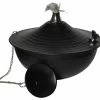 Deals 🌟 Legends Direct Maui Tabletop Tiki Torch/Oil Lamp Tiki Torch With Snuffer, 🔨 Hammered Black, 1 Pac ✨