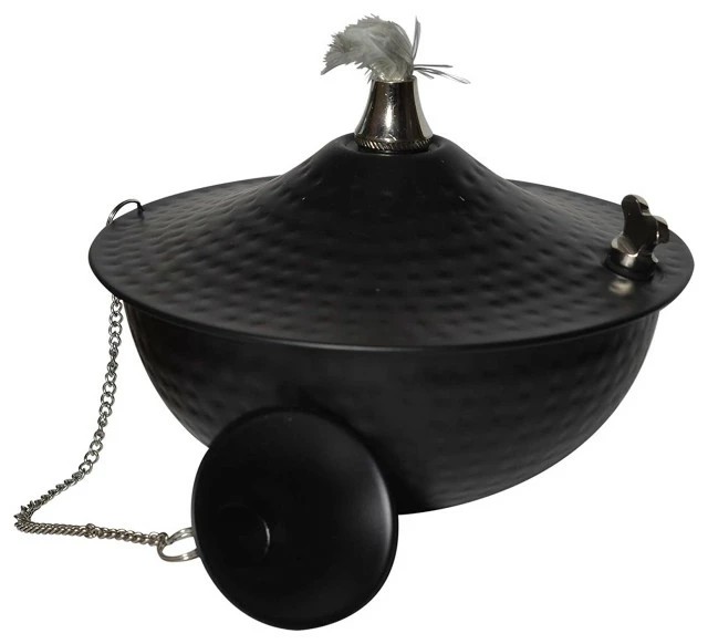Deals π Legends Direct Maui Tabletop Tiki Torch/Oil Lamp Tiki Torch With Snuffer, π¨ Hammered Black, 1 Pac β¨ 1 Deals π Legends Direct Maui Tabletop Tiki Torch/Oil Lamp Tiki Torch With Snuffer, π¨ Hammered Black, 1 Pac β¨