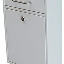 Deals 🔥 Prime Mailboxes Mail Boss Epoch Wall Mount Locking Security Drop Box, White 🎁