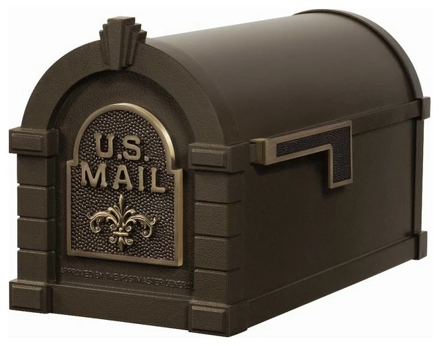 New π Gaines Mfg Keystone Curbside Bronze Mailbox, Antique Bronze, Fleur-De-Lis π₯° 1 New π Gaines Mfg Keystone Curbside Bronze Mailbox, Antique Bronze, Fleur-De-Lis π₯°