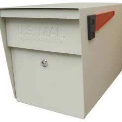 Deals 🤩 Epoch Design LLC Mail Boss Locking Security Mailbox, White 🎉