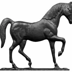 Cheapest ⌛ Whitehall Products 9"W X 8"H Horse Mailbox Ornament, Black 🎁