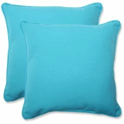 Best reviews of ❤️ Pillow Perfect Inc Veranda Turquoise 18.5" Throw Pillow, Set Of 2 🤩