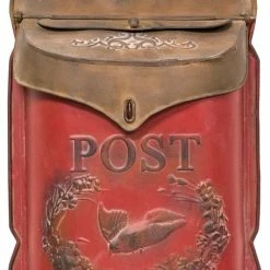 New 🔥 Big Fortune Red And Rust Post Box 🛒