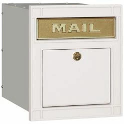 Hot Sale 👍 Salsbury Industries Locking Cast Aluminum Column Mailbox, White 💯