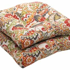 Top 10 ⌛ Pillow Perfect Inc Zoe Multicolor Wicker Seat Cushion, Set Of 2 ❤️
