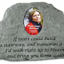 Cheapest 😍 Kay Berry Inc "If Tears Could" Garden Stone With Photo Insert ⭐
