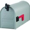 Best deal ⭐ Solar Group Gibraltar ST100000 Grayson Galvanized-Steel Rural Mailbox, Standard Size, Gray 😉
